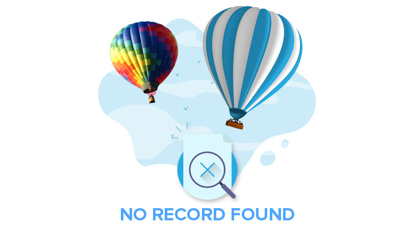no record found